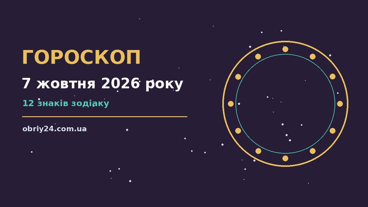 Гороскоп на 7 жовтня 2026 року: що підготували зорі про фінанси та особисте життя