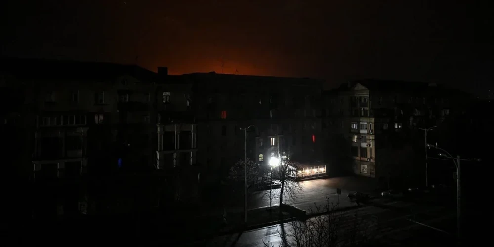 Безпілотники під час атаки на об'єкти енергетики на Волині