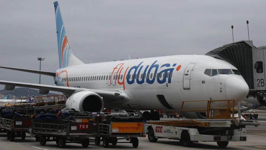 Літак авіакомпанії Flydubai