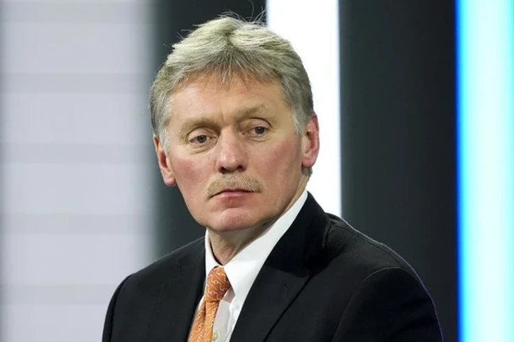 Прес-секретар Кремля Дмитро Пєсков під час брифінгу